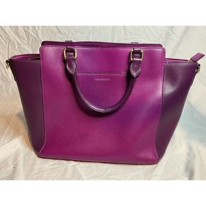 Vera Bradley Purple Leather Handbag